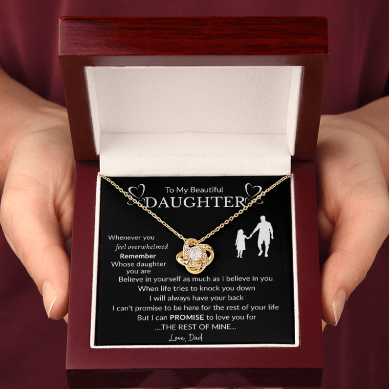 To My Beautiful Daughter Necklace