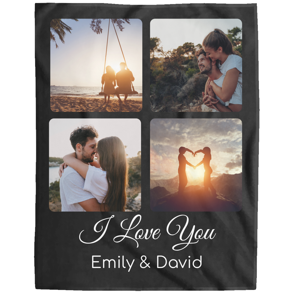 I Love You Personalized Blanket
