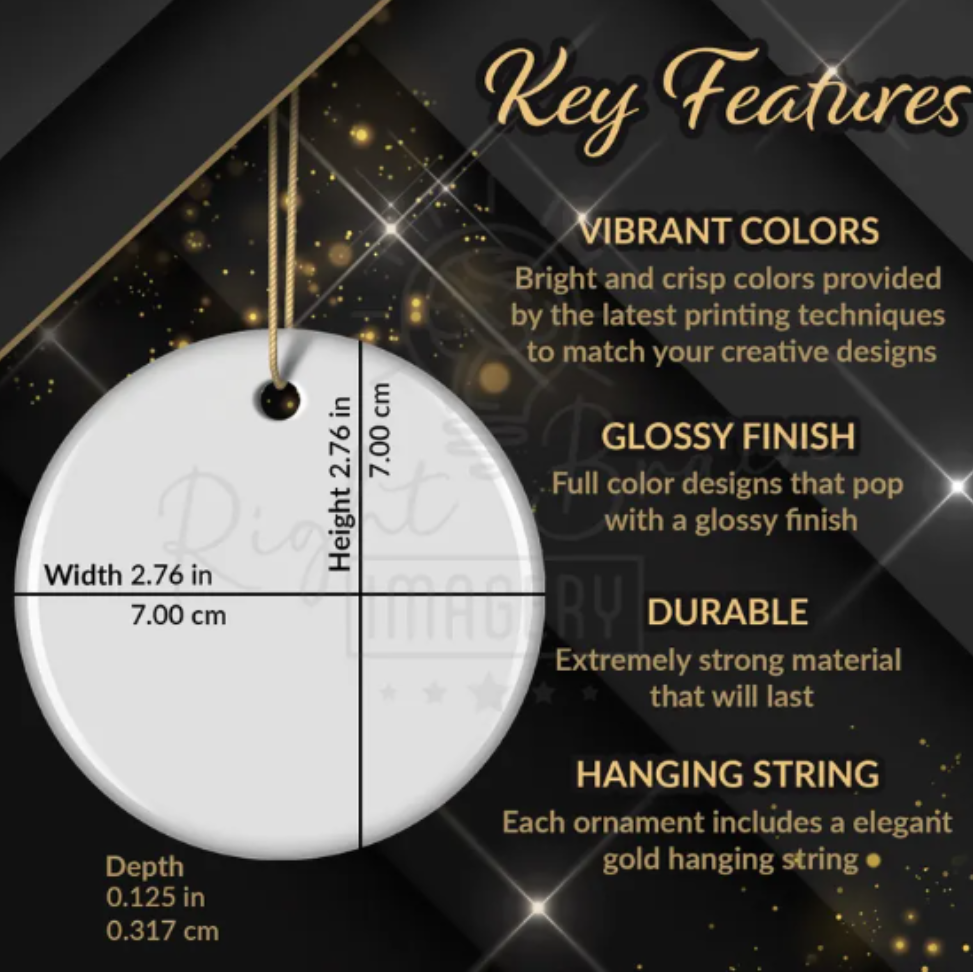 Personalized First Christmas- Keepsake Ornament