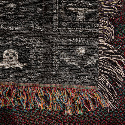 Halloween Tile  Heirloom Woven Blanket (Portrait)