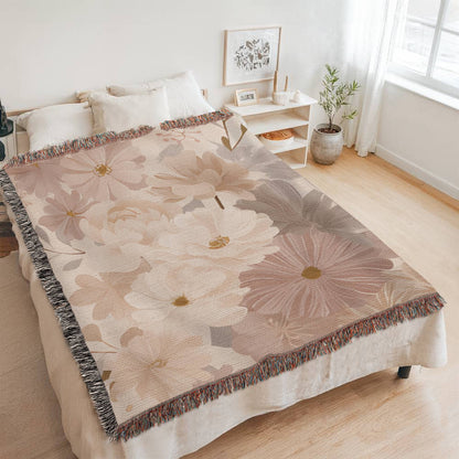 Floral Heirloom Woven Blanket