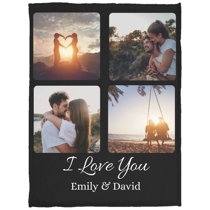 I Love You Personalized Blanket