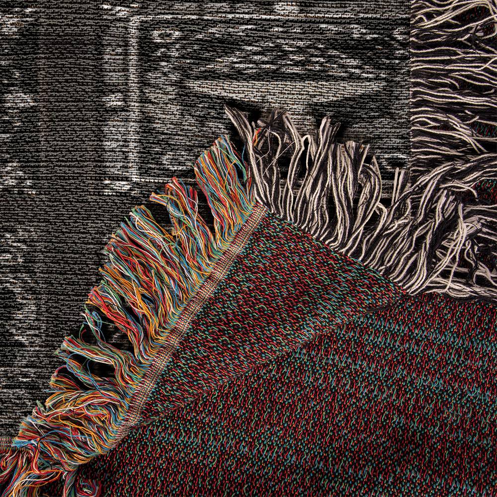 Halloween Tile  Heirloom Woven Blanket (Portrait)