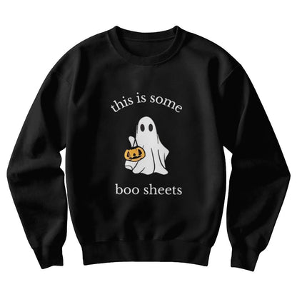 Halloween Ghost Sweatshirt - Funny Boo Sheets Design