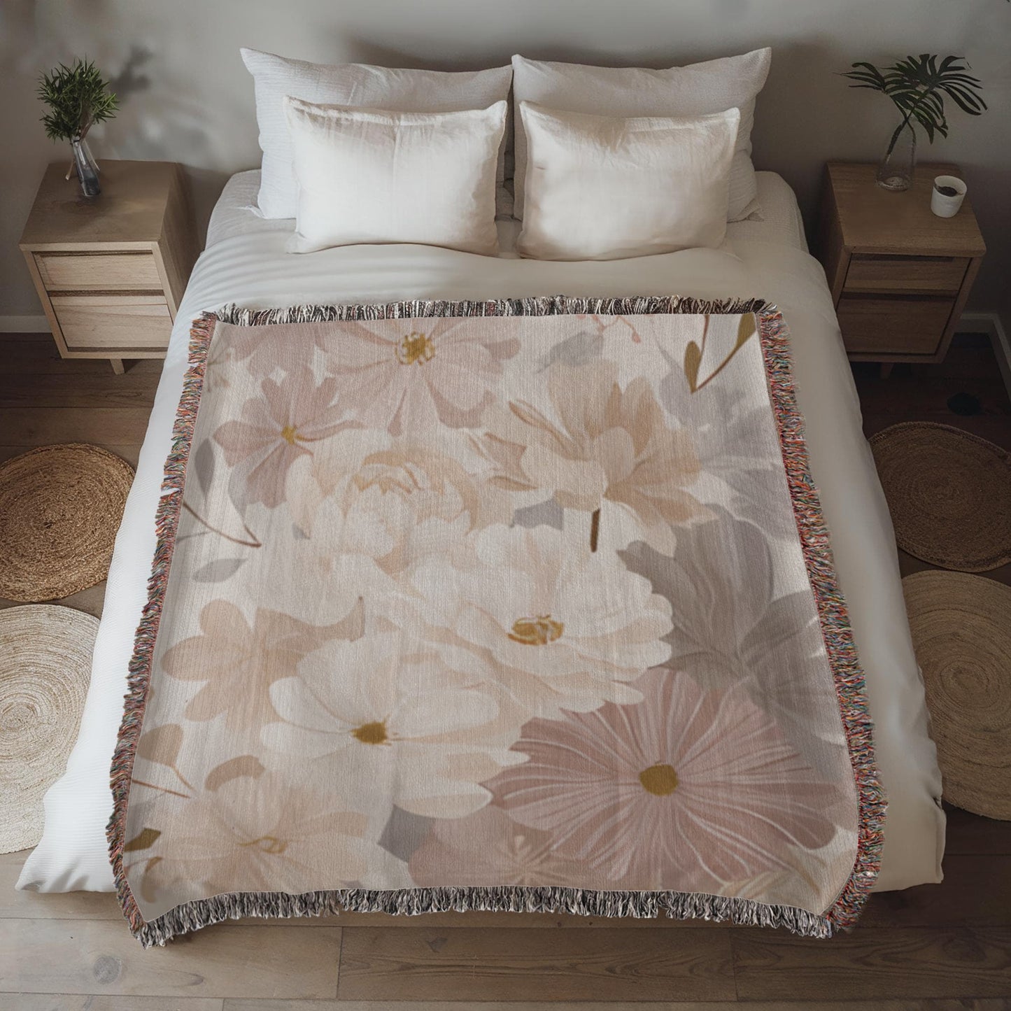 Floral Heirloom Woven Blanket