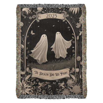 Personalized Ghost Heirloom Woven Blanket (Portrait)