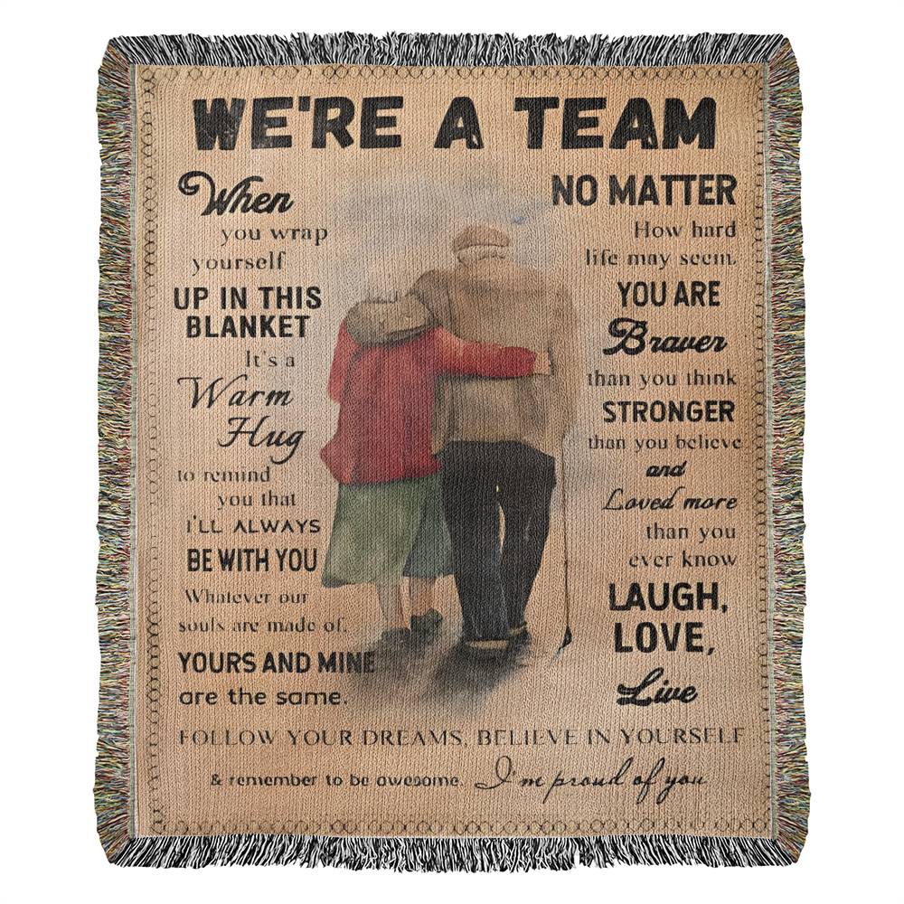 Were A Team Woven Keepsake Blanket