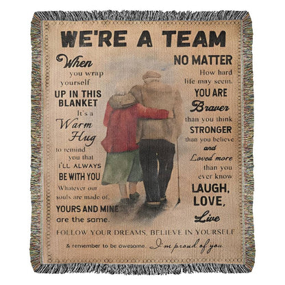 Were A Team Woven Keepsake Blanket