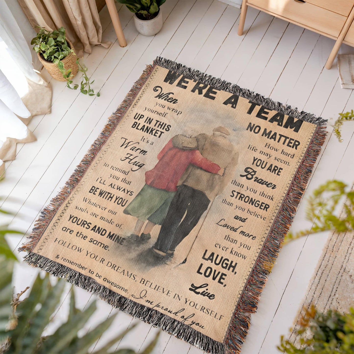 Were A Team Woven Keepsake Blanket