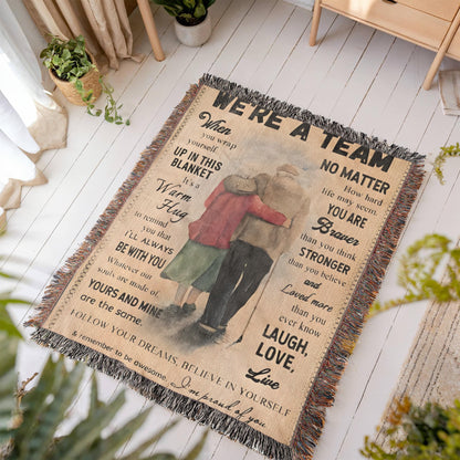 Were A Team Woven Keepsake Blanket