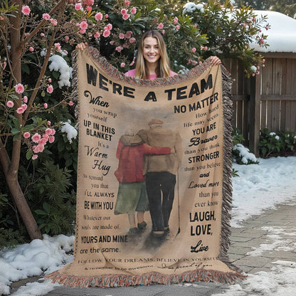 Were A Team Woven Keepsake Blanket