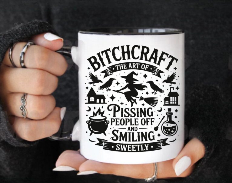 Bitchcraft™ Mug – The Art of Pissing People Off and Smiling Sweet
