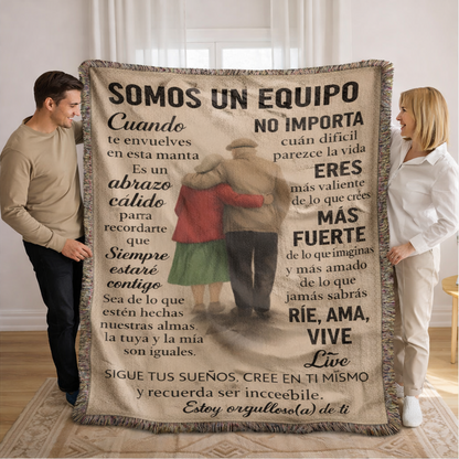 Were A Team Woven Keepsake Blanket