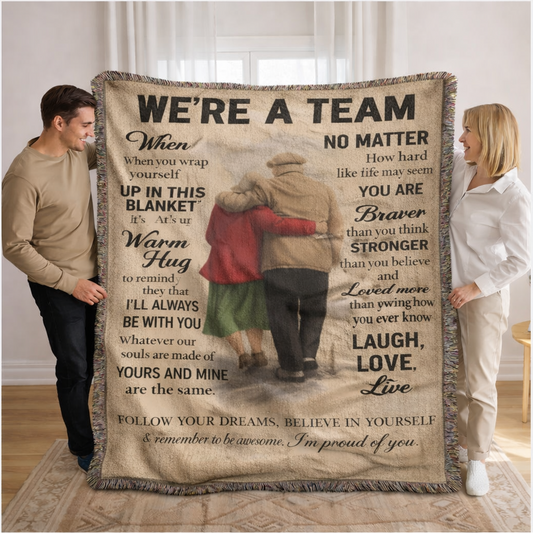 Were A Team Woven Keepsake Blanket