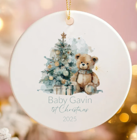 Personalized First Christmas- Keepsake Ornament