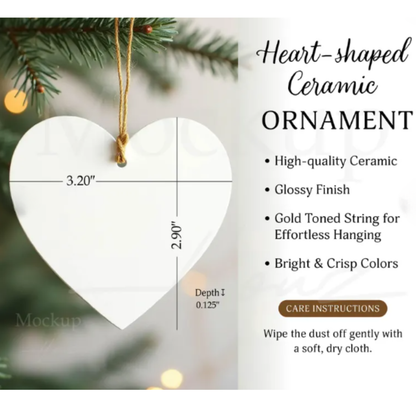 My Favorite Place Heart Ornament –Keepsake
