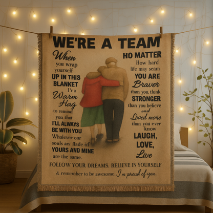 Were A Team Woven Keepsake Blanket