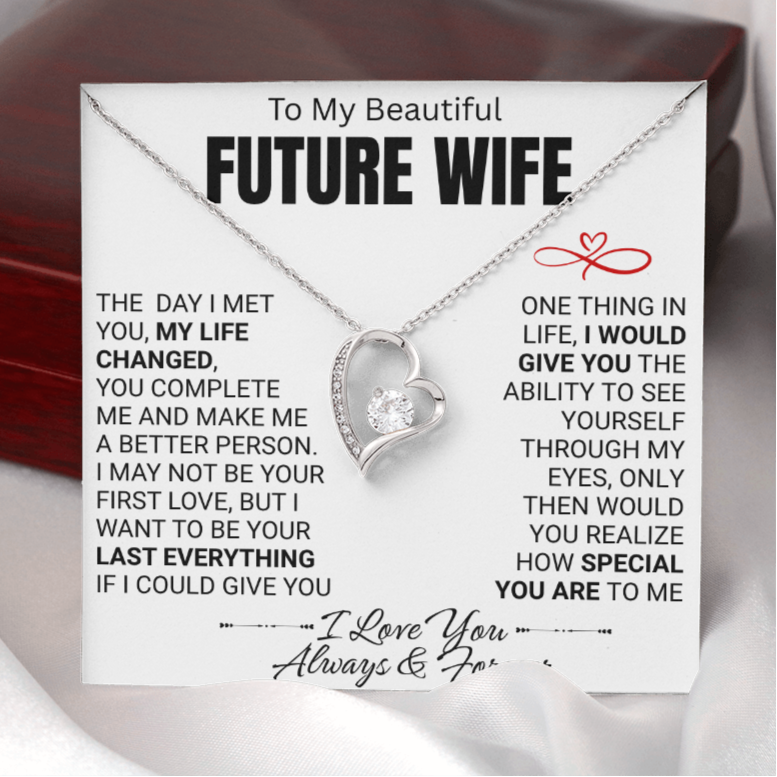 To My Future Wife Love Knot Necklace