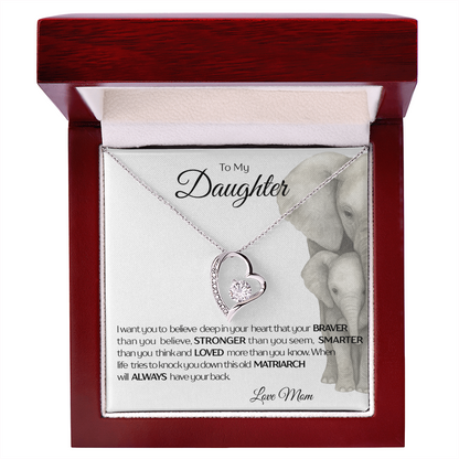 Believe In You- Daughter Love Pendant