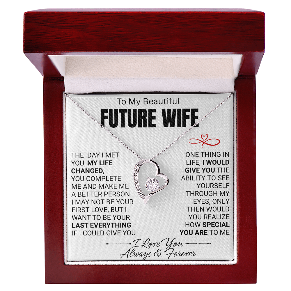 To My Future Wife Love Knot Necklace