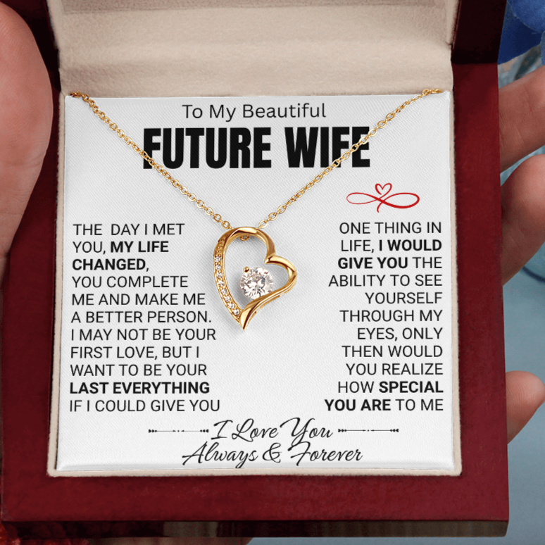 To My Future Wife Love Knot Necklace