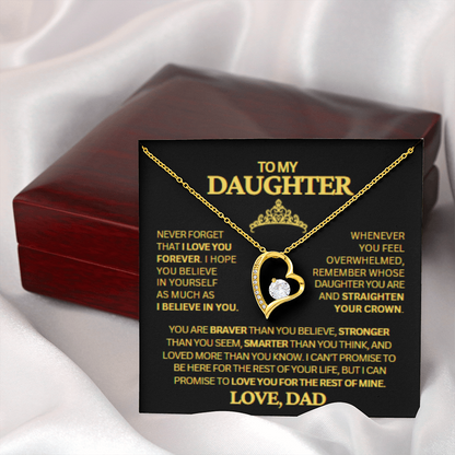 TO MY DAUGHTER LOVE DAD