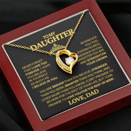 TO MY DAUGHTER LOVE DAD