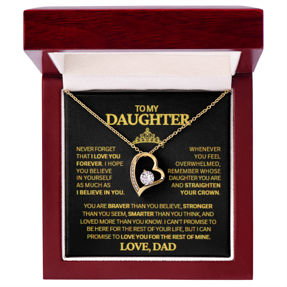 TO MY DAUGHTER LOVE DAD