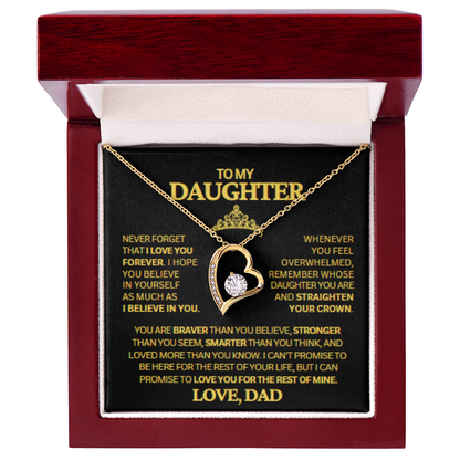 TO MY DAUGHTER LOVE DAD
