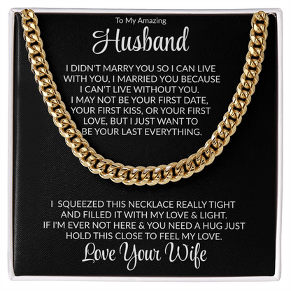 To My Amazing Husband