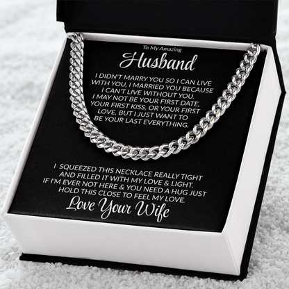 To My Amazing Husband