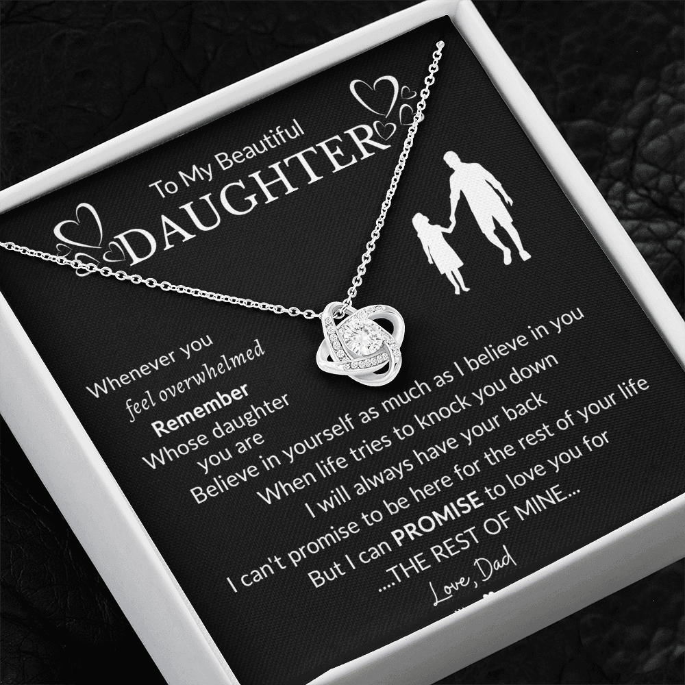 To My Beautiful Daughter Necklace