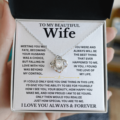 To My Beautiful Wife-I Love You Always and Forever