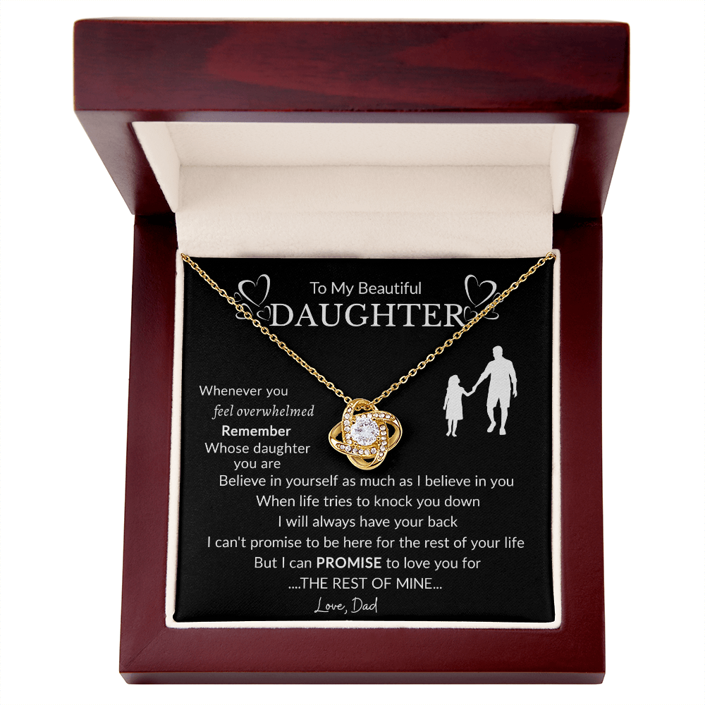 To My Beautiful Daughter Necklace