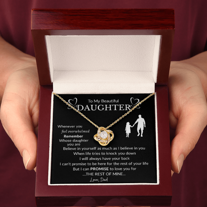 To My Beautiful Daughter Necklace