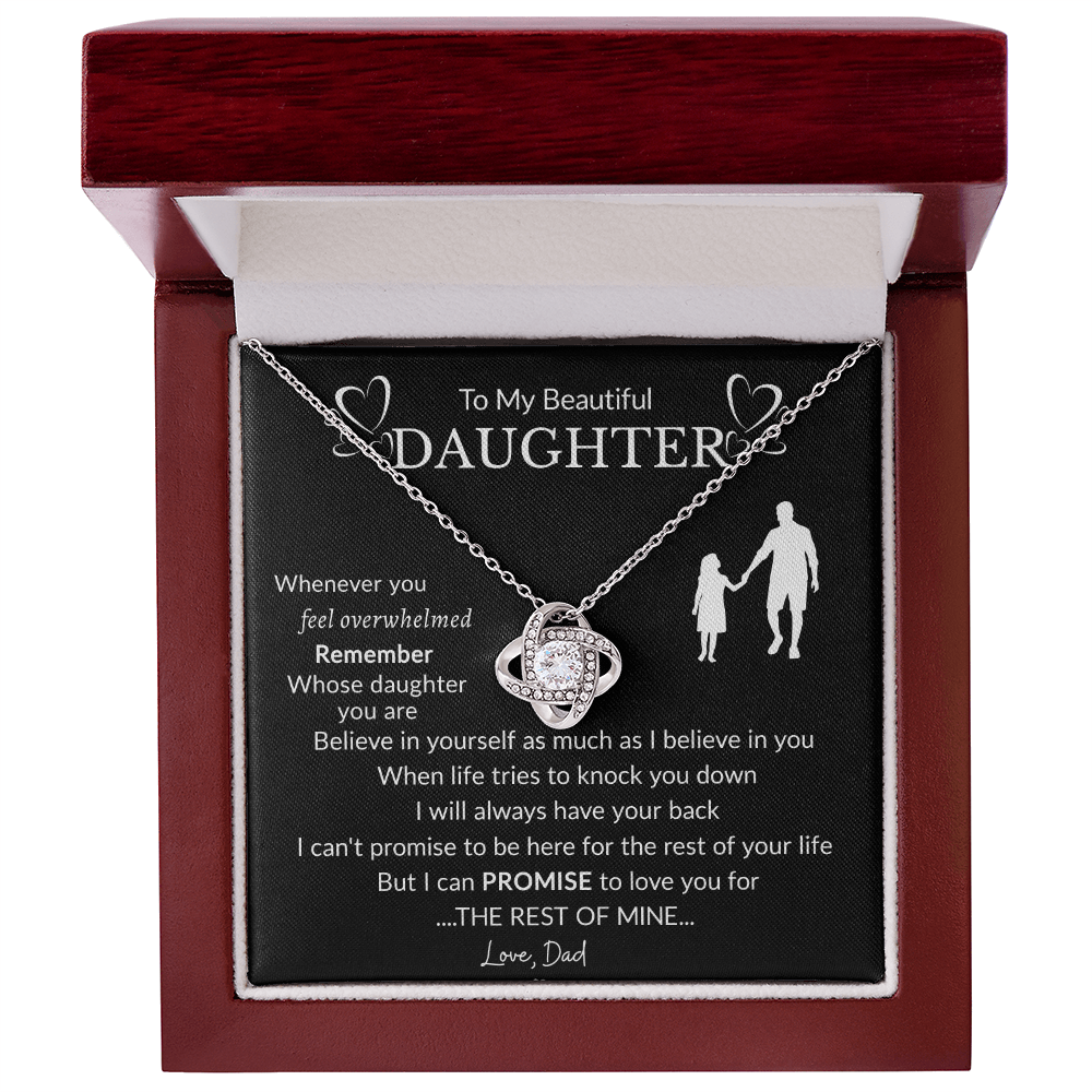 To My Beautiful Daughter Necklace