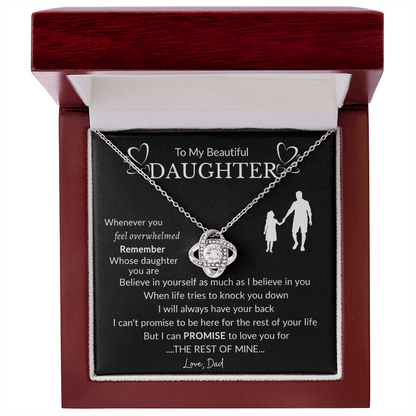 To My Beautiful Daughter Necklace
