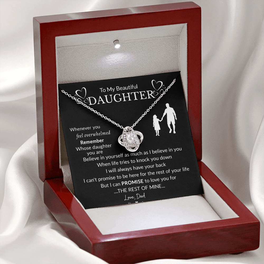 To My Beautiful Daughter Necklace