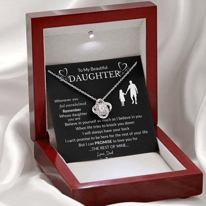 To My Beautiful Daughter Necklace
