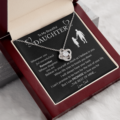 To My Beautiful Daughter Necklace
