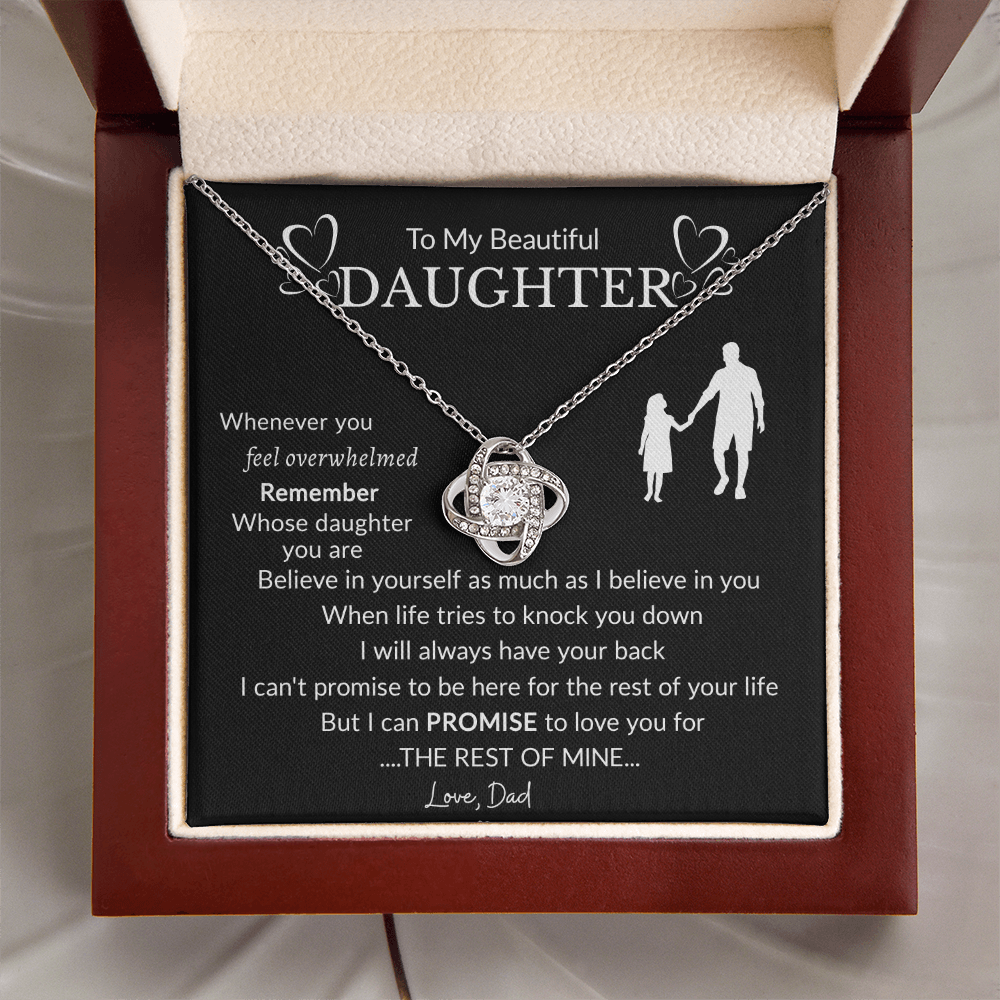 To My Beautiful Daughter Necklace
