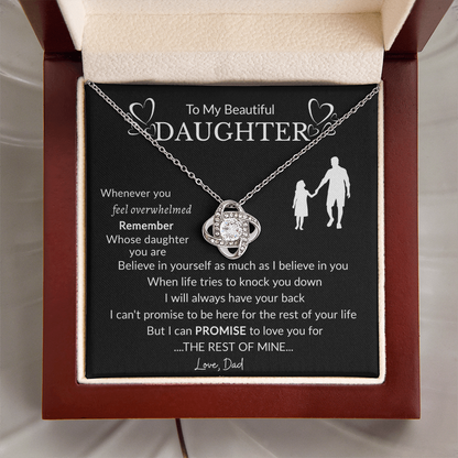 To My Beautiful Daughter Necklace