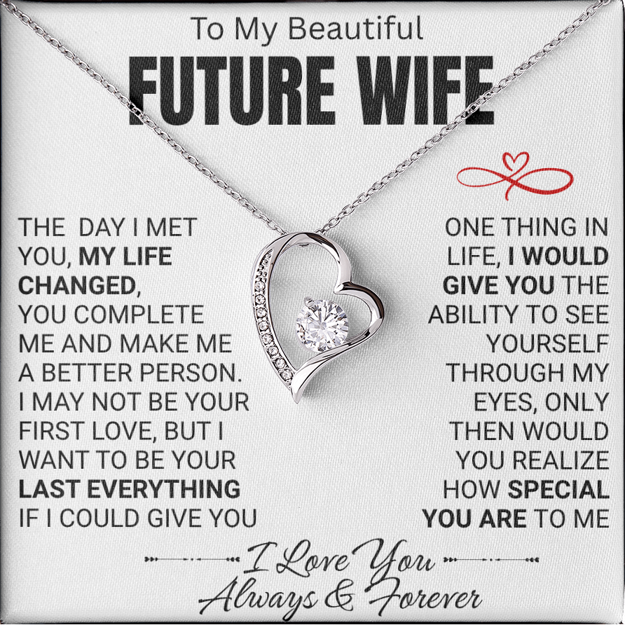 To My Future Wife Love Knot Necklace