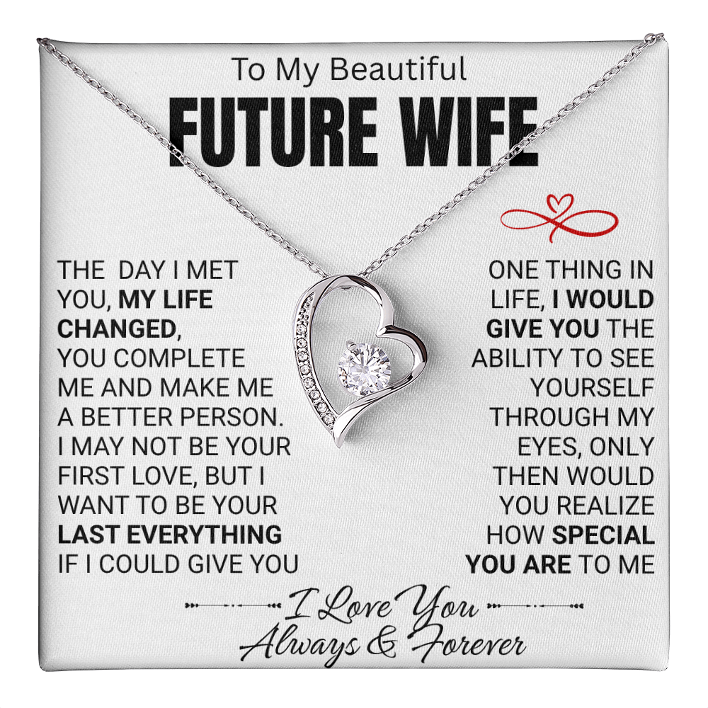 To My Future Wife Love Knot Necklace