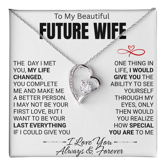 To My Future Wife Love Knot Necklace