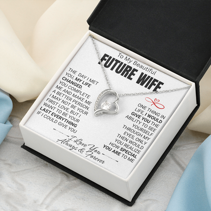 To My Future Wife Love Knot Necklace