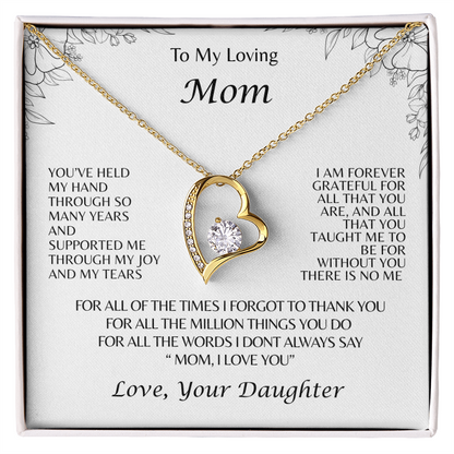 To My Loving Mom Daughter