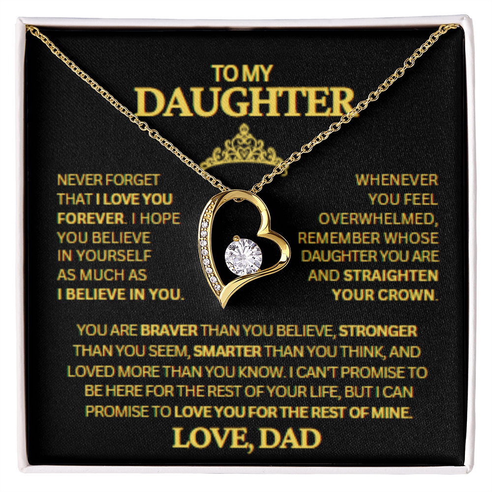 TO MY DAUGHTER LOVE DAD