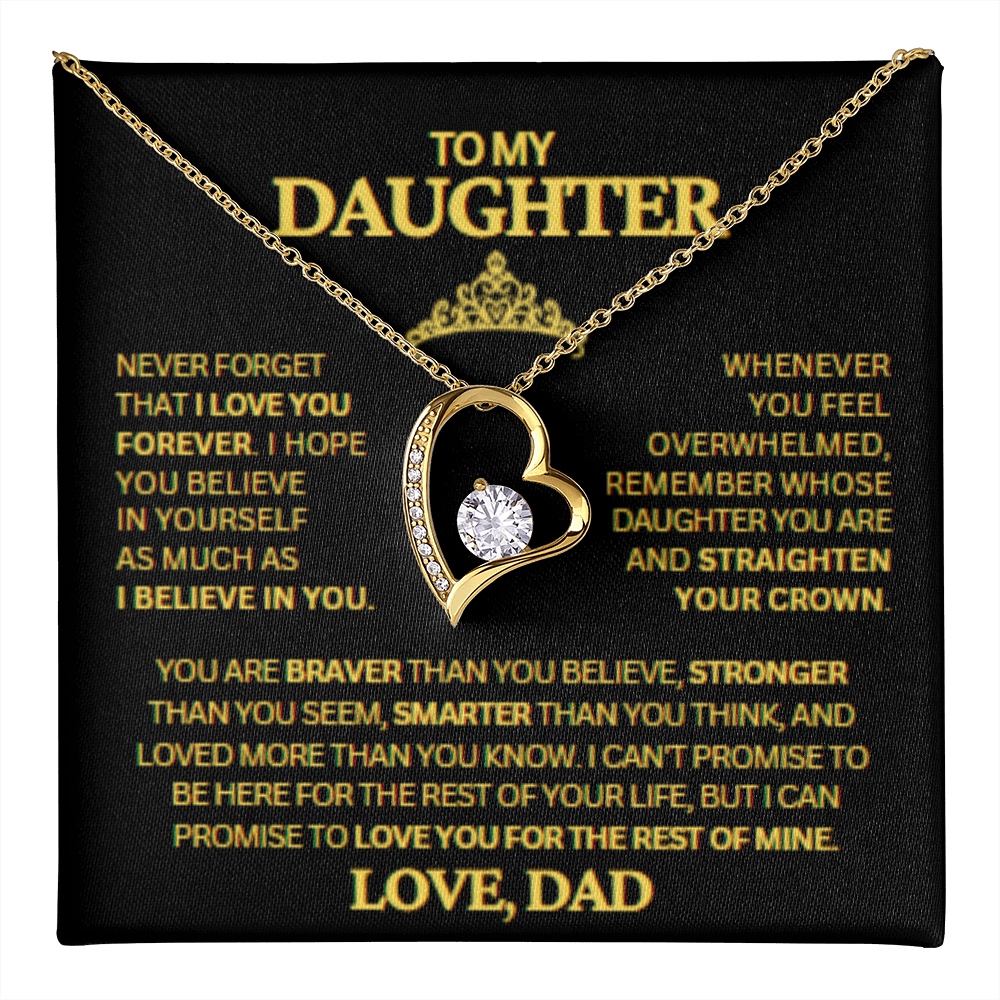 TO MY DAUGHTER LOVE DAD
