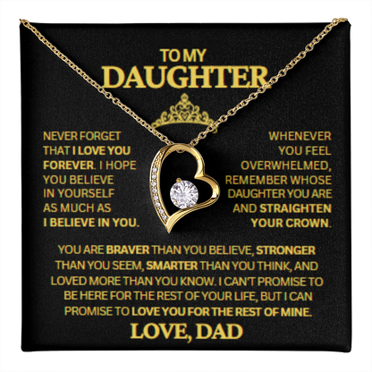 TO MY DAUGHTER LOVE DAD